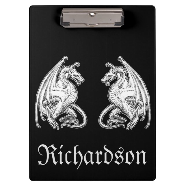 Carpeta De Pinza Dragones alados personalizados (Anverso)