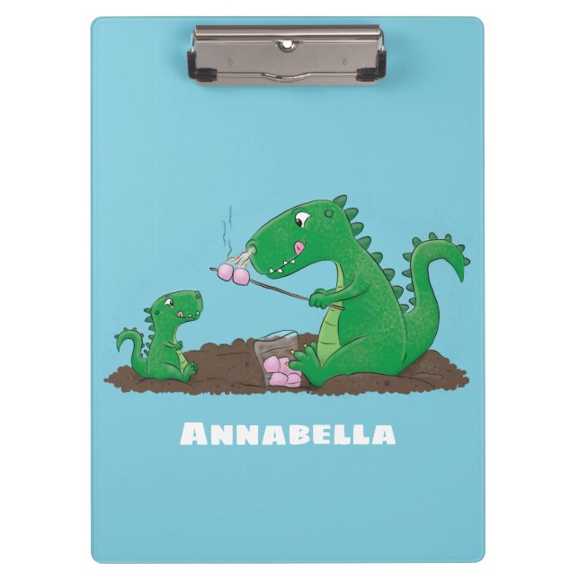 Carpeta De Pinza dragones cortos asando malvaviscos personalizado (Anverso)