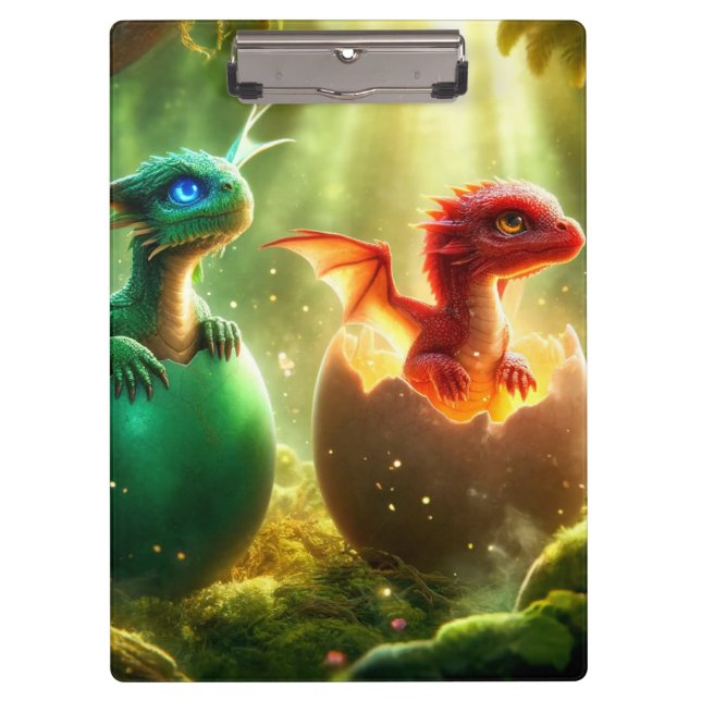 Carpeta De Pinza Dragones de Hatching (Anverso)