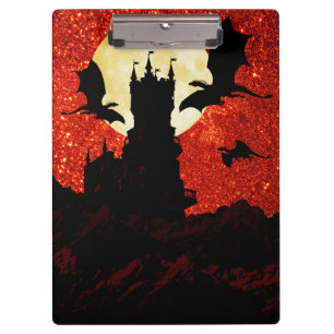 Carpeta De Pinza Dragones que vuelan, castillo del acantilado, Luna