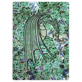 Carpeta De Pinza Dragones Rosas Green Nature Dragons Resumen Rosa