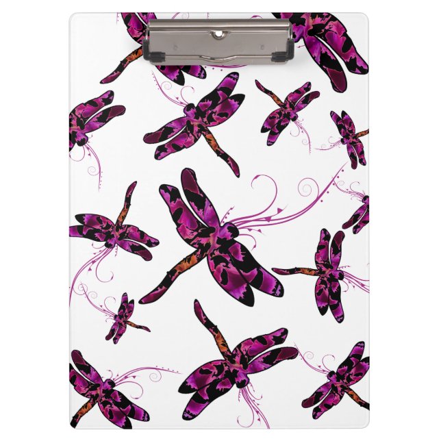 Carpeta De Pinza Dragonflies caprichoso (Anverso)