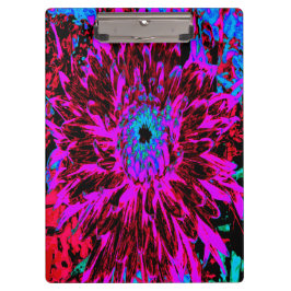 Carpeta De Pinza Dramática Crimson Red, Purple y Black Dahlia