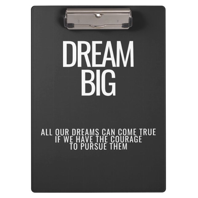 Carpeta De Pinza Dream Big Clipboard (Anverso)