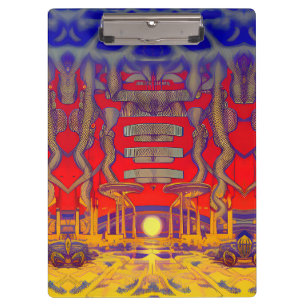 Carpeta De Pinza Dreamland psicodélico