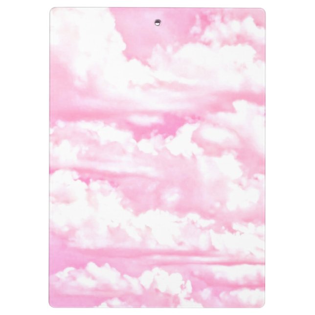 Carpeta De Pinza Dreamy Happy Pink Clouds (Reverso)