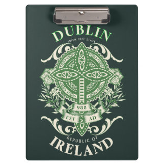 Carpeta De Pinza Dublin Irlanda Cruz Celta Irlandesa