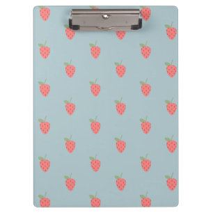 Carpeta De Pinza Dulce patrón de fresa Estética Kawaii