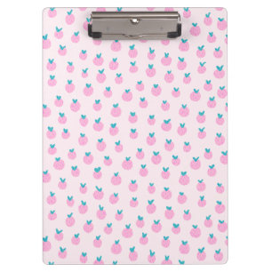 Carpeta De Pinza Dulce Patrón de Fresa Rosa – Chica Kawaii Femenina