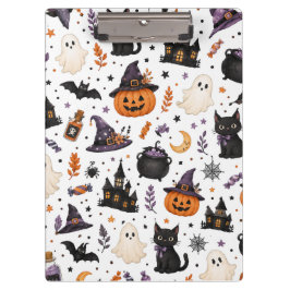 Carpeta De Pinza Dulce patrón sin fisuras de Halloween con gatos ne