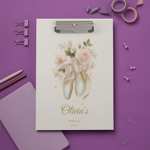 Carpeta De Pinza Dulce Rosé Ballet Soirée, personalizado