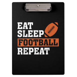 Carpeta De Pinza Eat Sleep Football Repetir el asombroso amor Vi