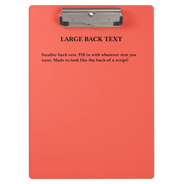 Carpeta De Pinza Edición en acción Reproducir guión con estilo (Anverso)