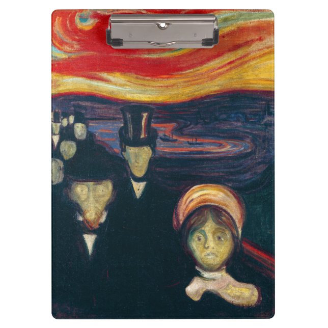 Carpeta De Pinza Edvard Munch - Ansiedad (Anverso)