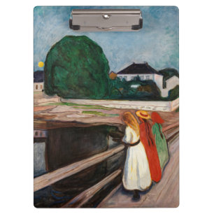 Carpeta De Pinza Edvard Munch - Los Chicas en el puente