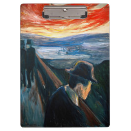 Carpeta De Pinza Edvard Munch - Sick Mood at Sunset, desesperación