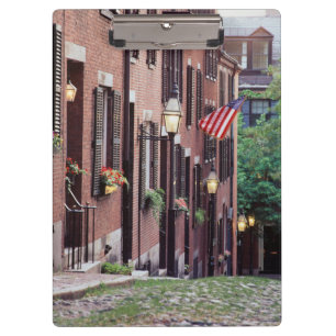 Carpeta De Pinza EE. UU., Massachusetts, Boston, Casas a lo largo d