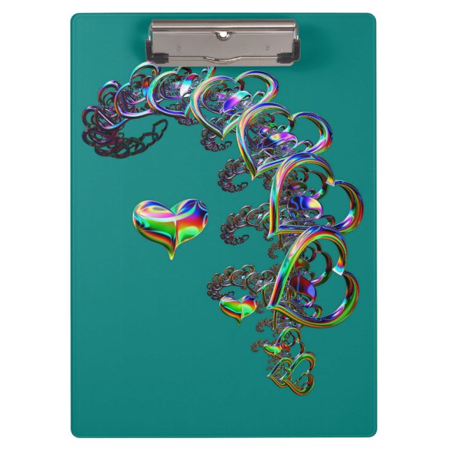 Carpeta De Pinza Eéreal Cascada de Corazones (Anverso)