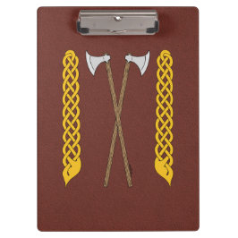 Carpeta De Pinza Ejes daneses/vikingos cruzados con el trabajo a pa