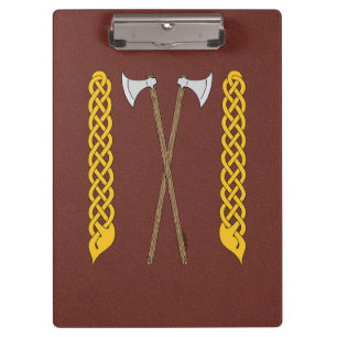 Carpeta De Pinza Ejes daneses/vikingos cruzados con el trabajo a pa