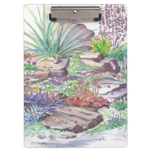 Carpeta De Pinza El ajardinar alpino del jardín