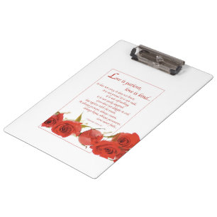 Carpeta De Pinza El amor es Rosa Roja Paciente