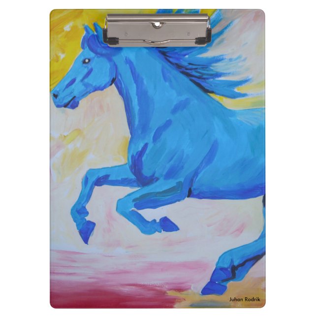 Carpeta De Pinza El caballo azul (Anverso)