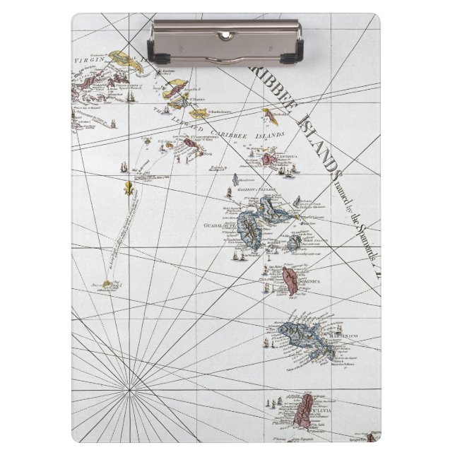 CARPETA DE PINZA EL CARIBE: MAPA, 1775 (Anverso)