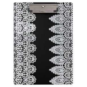 Carpeta De Pinza El cordón blanco forma una frontera delicada