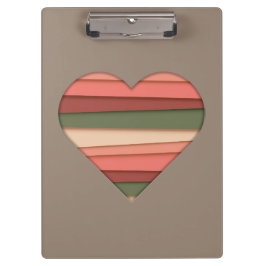 Carpeta De Pinza El día de San Valentín de Heart Love Striped