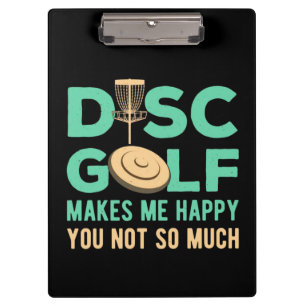Carpeta De Pinza El disco de golf me hace feliz