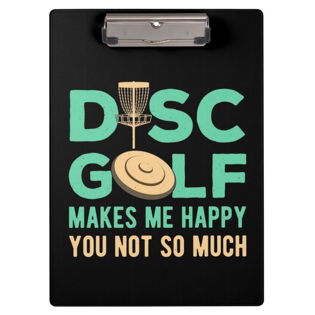 Carpeta De Pinza El disco de golf me hace feliz (Anverso)