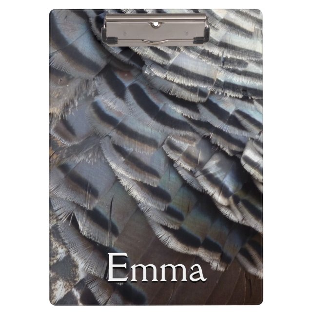 Carpeta De Pinza El diseño de la naturaleza abstracta de los plumas (Anverso)