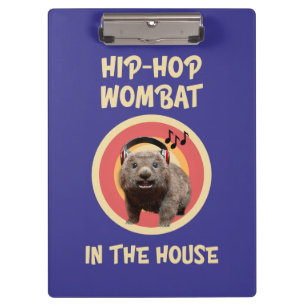 Carpeta De Pinza El divertido hip-hop Wombat en la casa