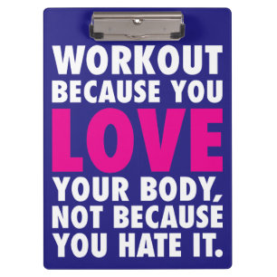 Carpeta De Pinza El entrenamiento porque amas tu cuerpo - Motivació