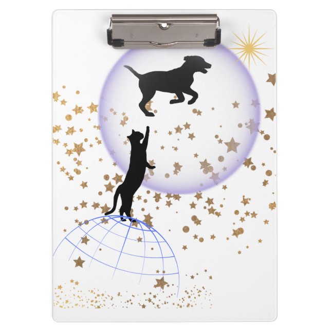 Carpeta De Pinza El gato curioso y el perro que corre (Anverso)