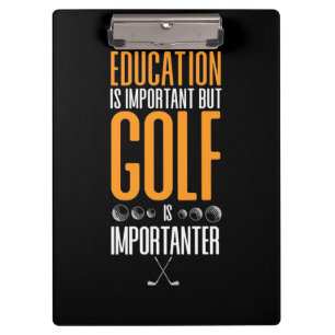 Carpeta De Pinza El golf es más importante que la educación
