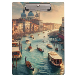 Carpeta De Pinza El Gran Canal de Venecia Italia Viaje