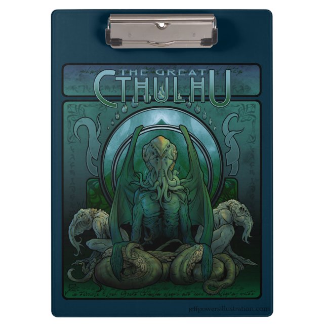 Carpeta De Pinza El gran Cthulhu (nouveau del arte) (Anverso)