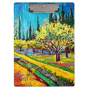 Carpeta De Pinza El huerto rodeado por los cipreses Vincent Van Gog