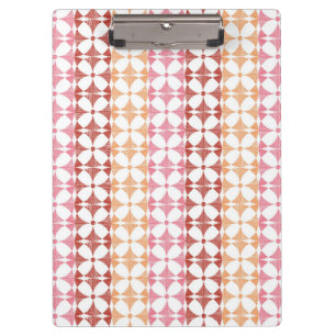 Carpeta De Pinza El ikat rojo geométrico raya el modelo