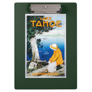 Carpeta De Pinza El lago Tahoe PosterLake promocional Tahoe, CA