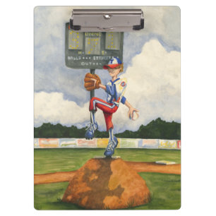 Carpeta De Pinza El lanzador de béisbol Mound de Jay Throckmorton