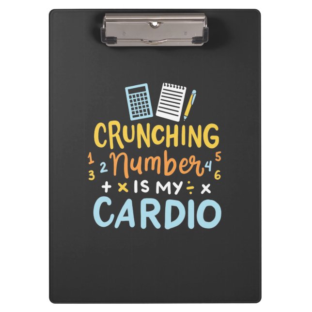 Carpeta De Pinza El número de conteo es mi cardio (Anverso)