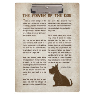 Carpeta De Pinza El poder del perro Poema - Rudyard Kipling 