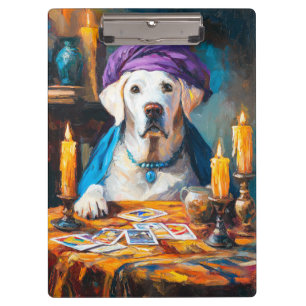 Carpeta De Pinza El Pooch Místico Gracioso perro de Fortuneteller