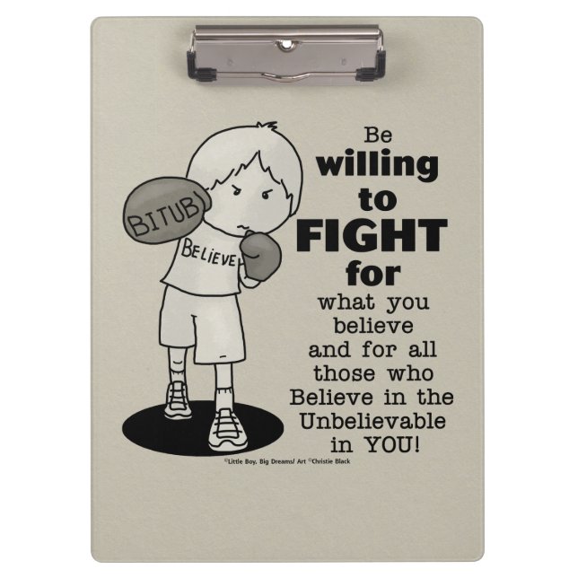 Carpeta De Pinza El querer luchar (Anverso)