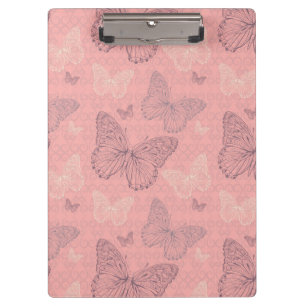 Carpeta De Pinza El rosa de la mariposa