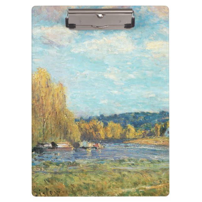 Carpeta De Pinza El Sena en Saint-Cloud Alfred Sisley (Anverso)