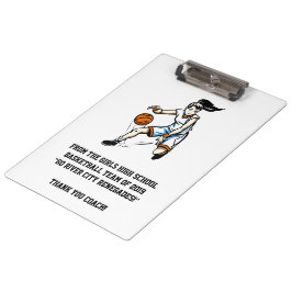 Carpeta De Pinza El tablero del entrenador de béisbol de los chicas